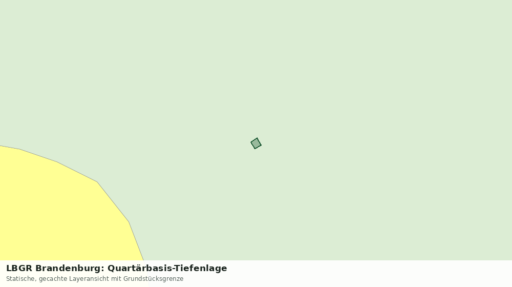 Statische Kartenansicht: LBGR Brandenburg: Quartärbasis-Tiefenlage