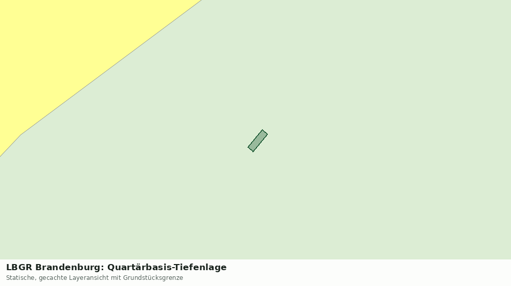 Statische Kartenansicht: LBGR Brandenburg: Quartärbasis-Tiefenlage