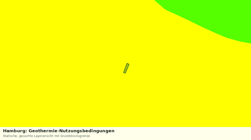 Statische Kartenansicht: Hamburg: Geothermie-Nutzungsbedingungen