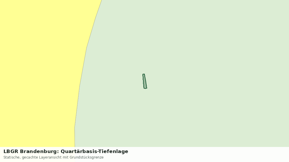 Statische Kartenansicht: LBGR Brandenburg: Quartärbasis-Tiefenlage