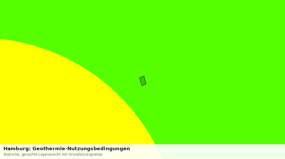 Statische Kartenansicht: Hamburg: Geothermie-Nutzungsbedingungen