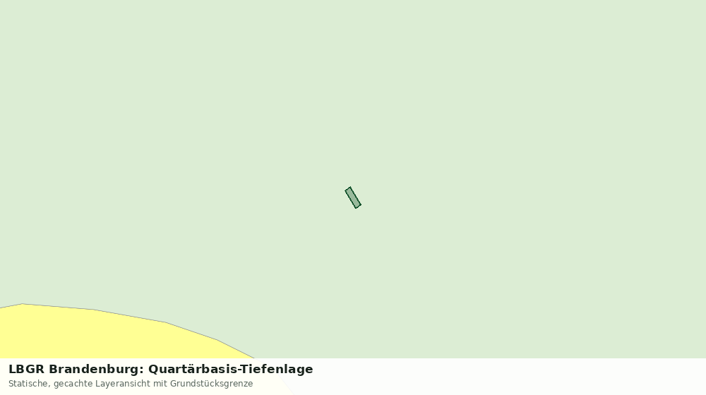 Statische Kartenansicht: LBGR Brandenburg: Quartärbasis-Tiefenlage