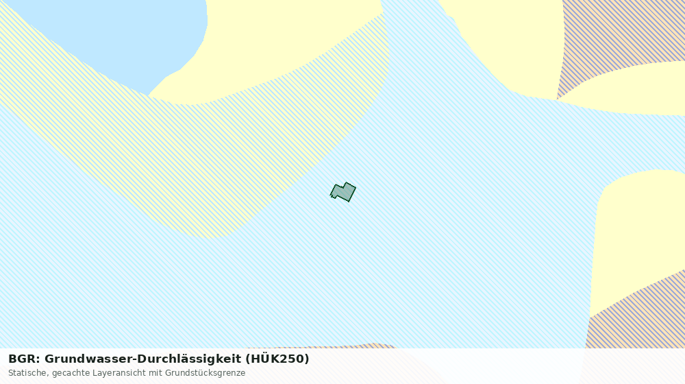 Statische Kartenansicht: BGR: Grundwasser-Durchlässigkeit (HÜK250)