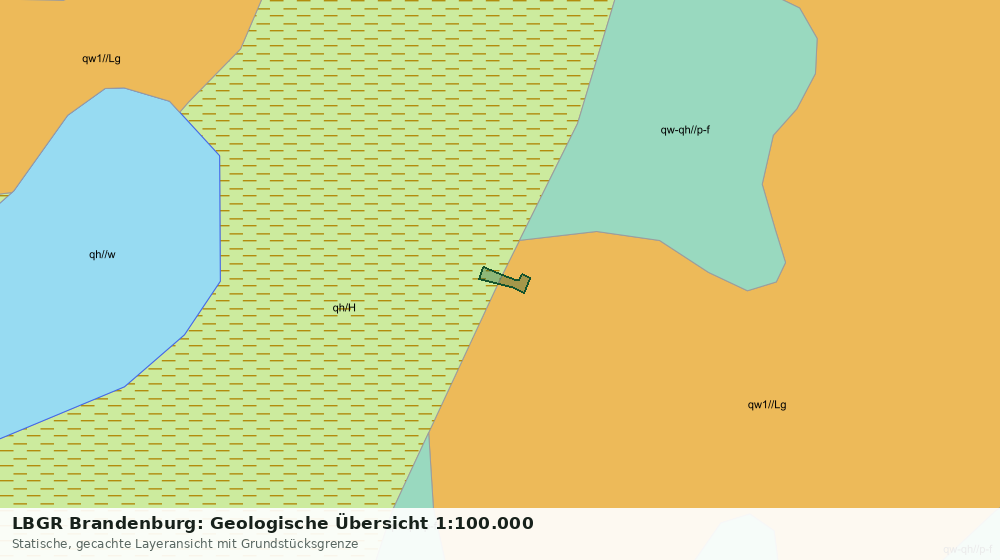 Statische Kartenansicht: LBGR Brandenburg: Geologische Übersicht 1:100.000