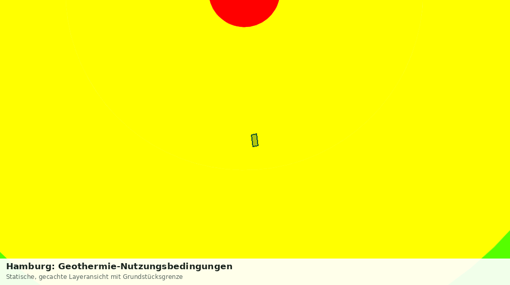 Statische Kartenansicht: Hamburg: Geothermie-Nutzungsbedingungen