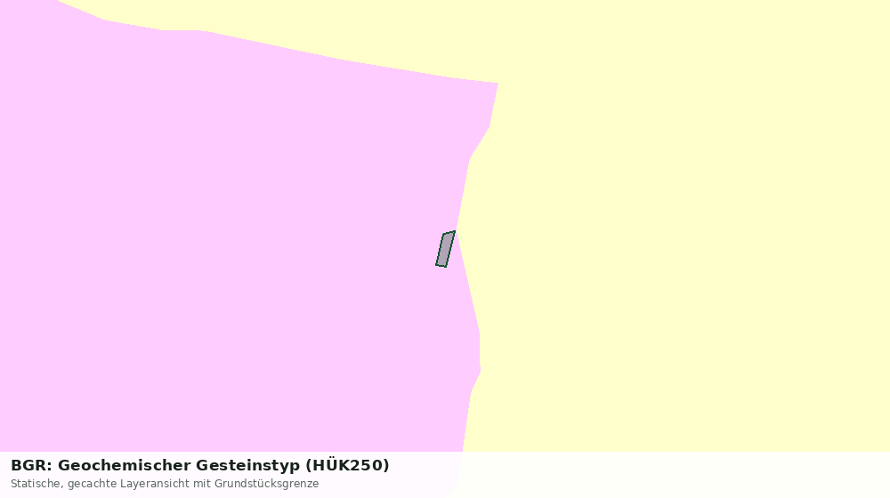 Statische Kartenansicht: BGR: Geochemischer Gesteinstyp (HÜK250)