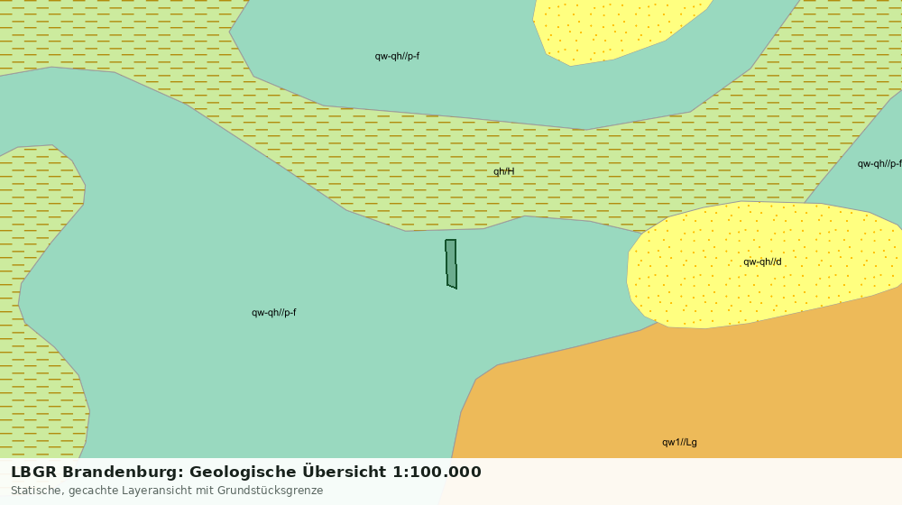 Statische Kartenansicht: LBGR Brandenburg: Geologische Übersicht 1:100.000