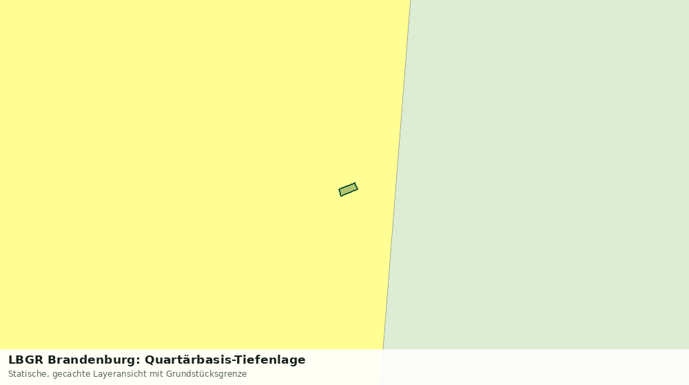 Statische Kartenansicht: LBGR Brandenburg: Quartärbasis-Tiefenlage