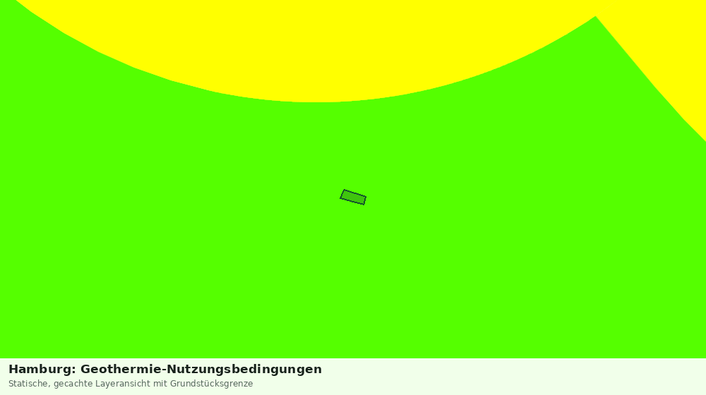 Statische Kartenansicht: Hamburg: Geothermie-Nutzungsbedingungen