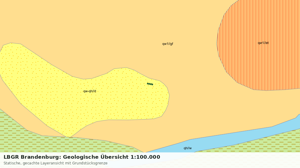 Statische Kartenansicht: LBGR Brandenburg: Geologische Übersicht 1:100.000