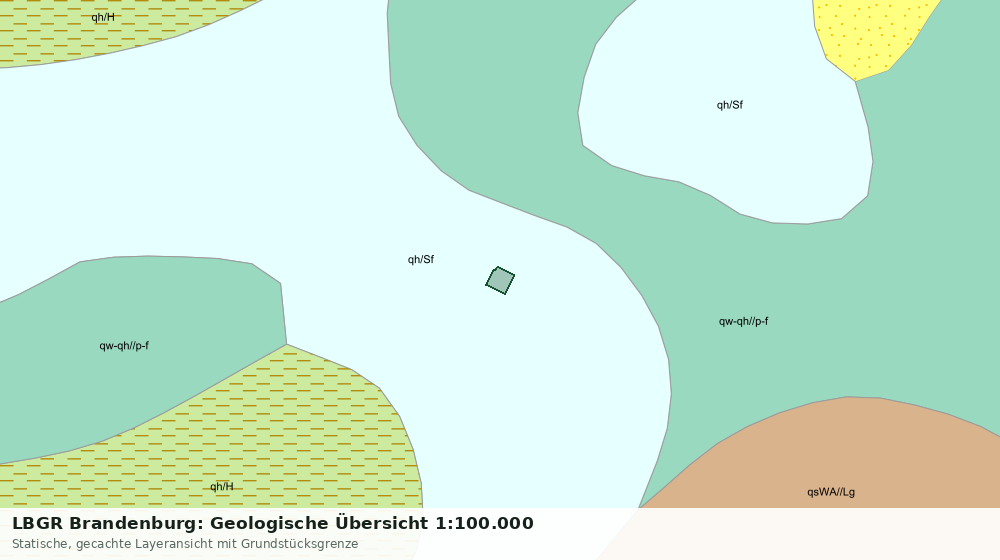 Statische Kartenansicht: LBGR Brandenburg: Geologische Übersicht 1:100.000