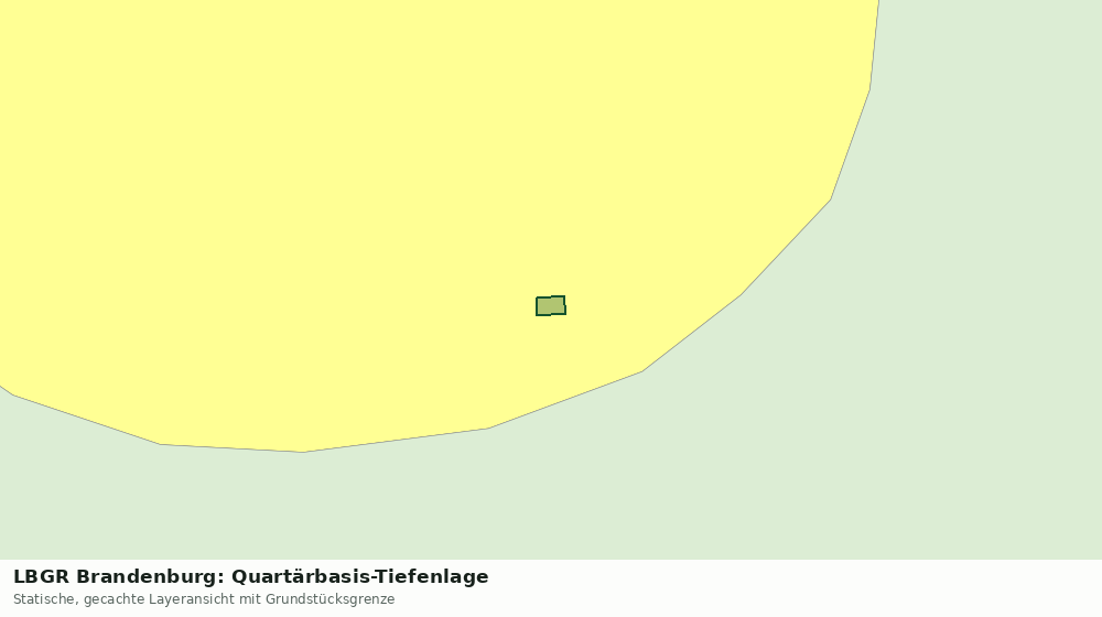 Statische Kartenansicht: LBGR Brandenburg: Quartärbasis-Tiefenlage