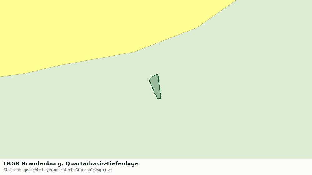 Statische Kartenansicht: LBGR Brandenburg: Quartärbasis-Tiefenlage
