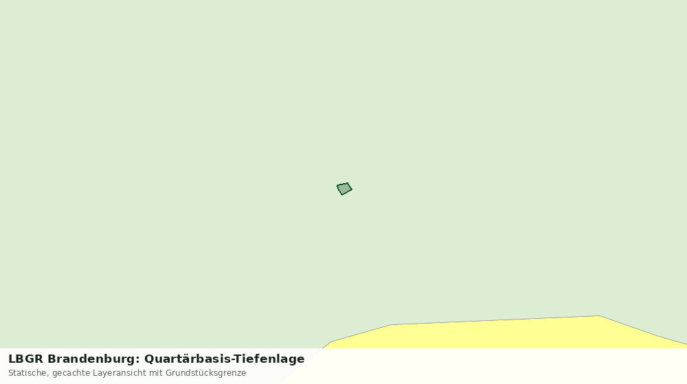 Statische Kartenansicht: LBGR Brandenburg: Quartärbasis-Tiefenlage