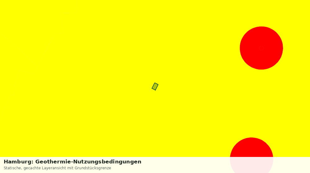 Statische Kartenansicht: Hamburg: Geothermie-Nutzungsbedingungen