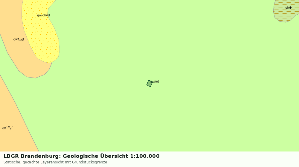 Statische Kartenansicht: LBGR Brandenburg: Geologische Übersicht 1:100.000