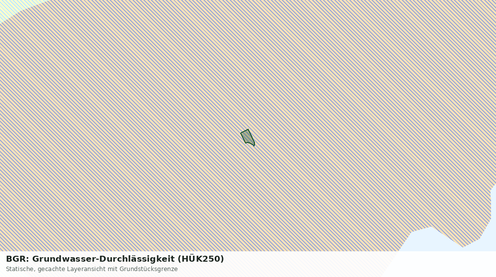 Statische Kartenansicht: BGR: Grundwasser-Durchlässigkeit (HÜK250)