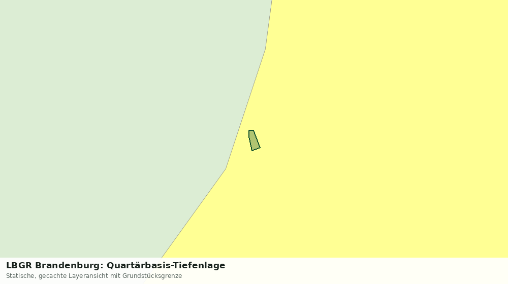 Statische Kartenansicht: LBGR Brandenburg: Quartärbasis-Tiefenlage