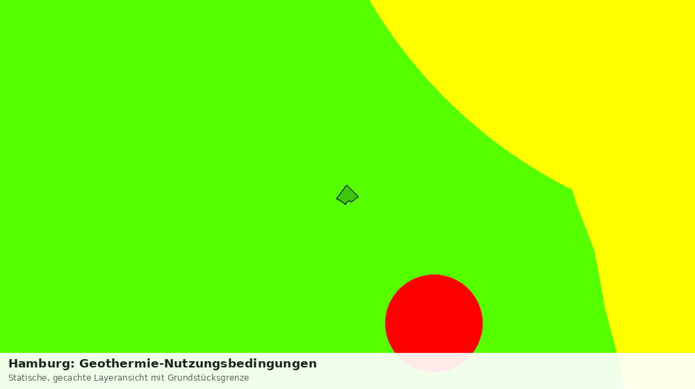 Statische Kartenansicht: Hamburg: Geothermie-Nutzungsbedingungen