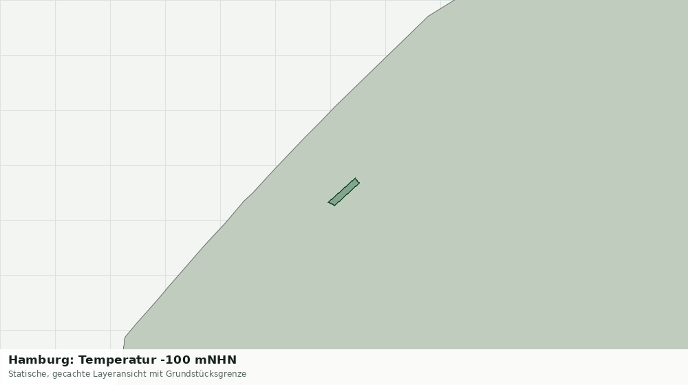 Statische Kartenansicht: Hamburg: Temperatur -100 mNHN