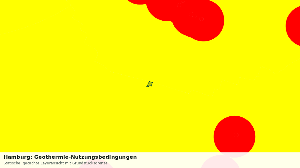 Statische Kartenansicht: Hamburg: Geothermie-Nutzungsbedingungen