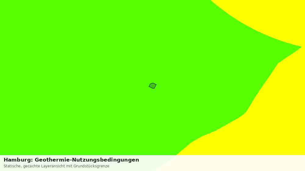 Statische Kartenansicht: Hamburg: Geothermie-Nutzungsbedingungen