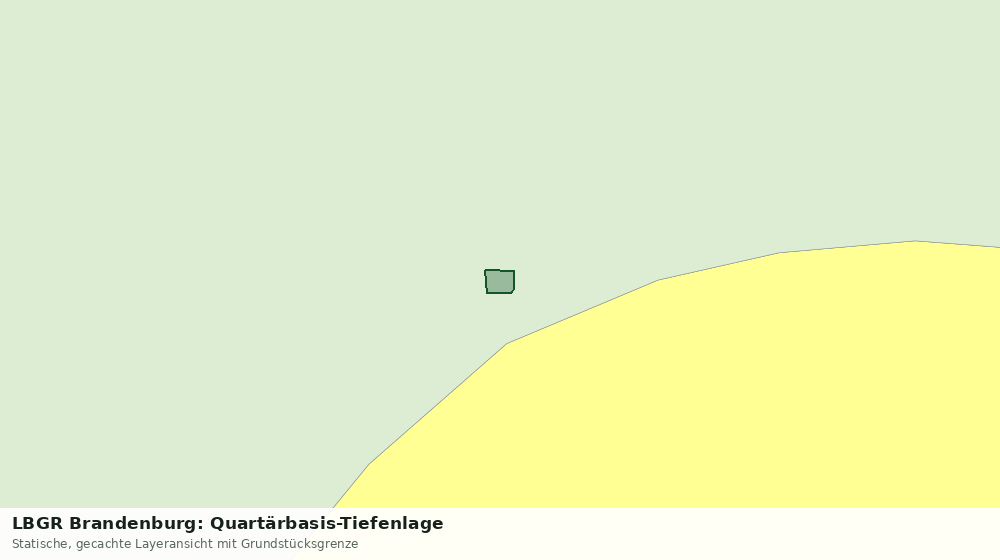 Statische Kartenansicht: LBGR Brandenburg: Quartärbasis-Tiefenlage