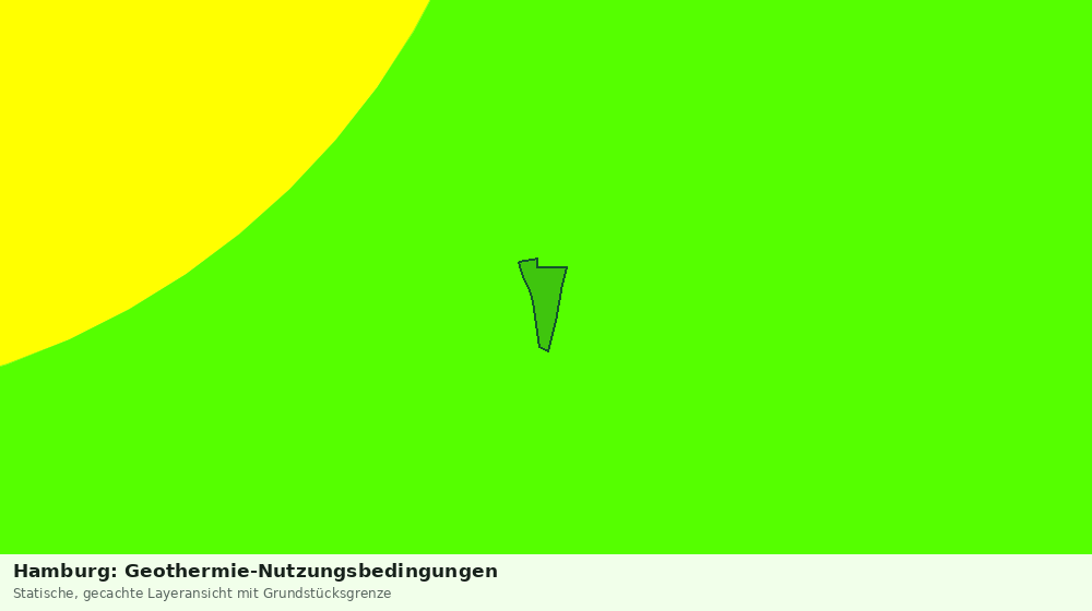Statische Kartenansicht: Hamburg: Geothermie-Nutzungsbedingungen