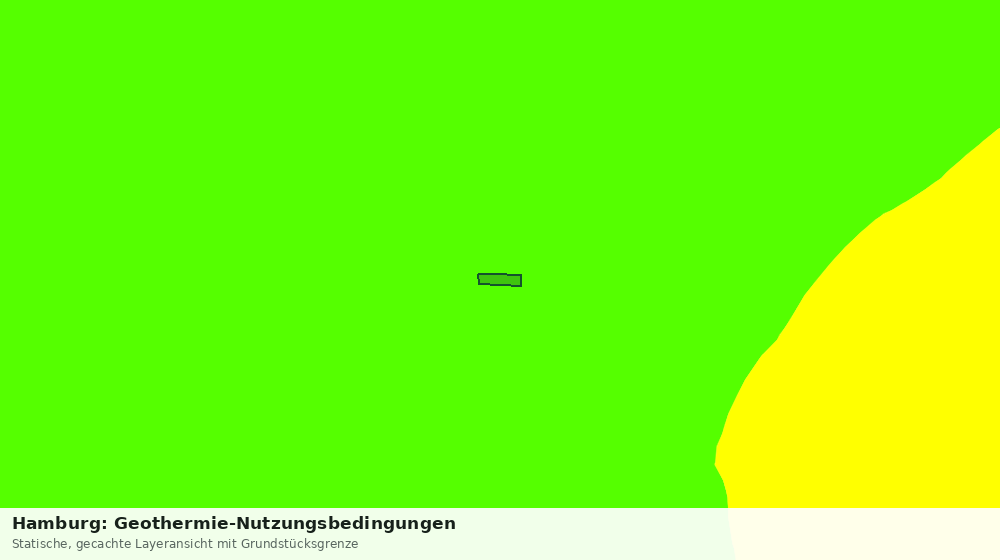 Statische Kartenansicht: Hamburg: Geothermie-Nutzungsbedingungen