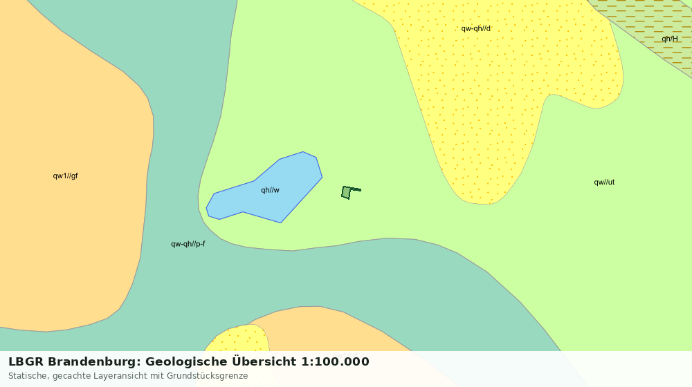 Statische Kartenansicht: LBGR Brandenburg: Geologische Übersicht 1:100.000