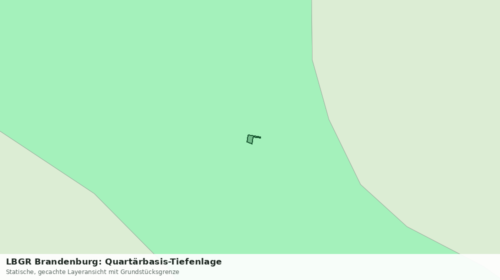 Statische Kartenansicht: LBGR Brandenburg: Quartärbasis-Tiefenlage