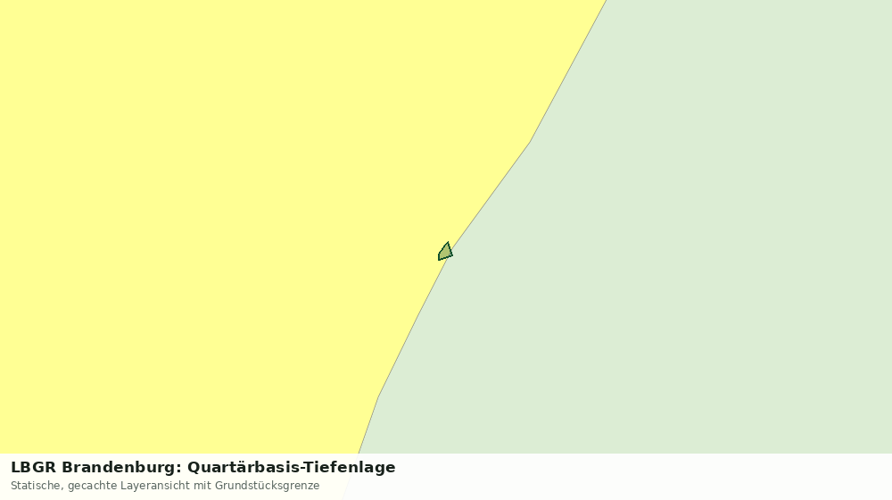 Statische Kartenansicht: LBGR Brandenburg: Quartärbasis-Tiefenlage