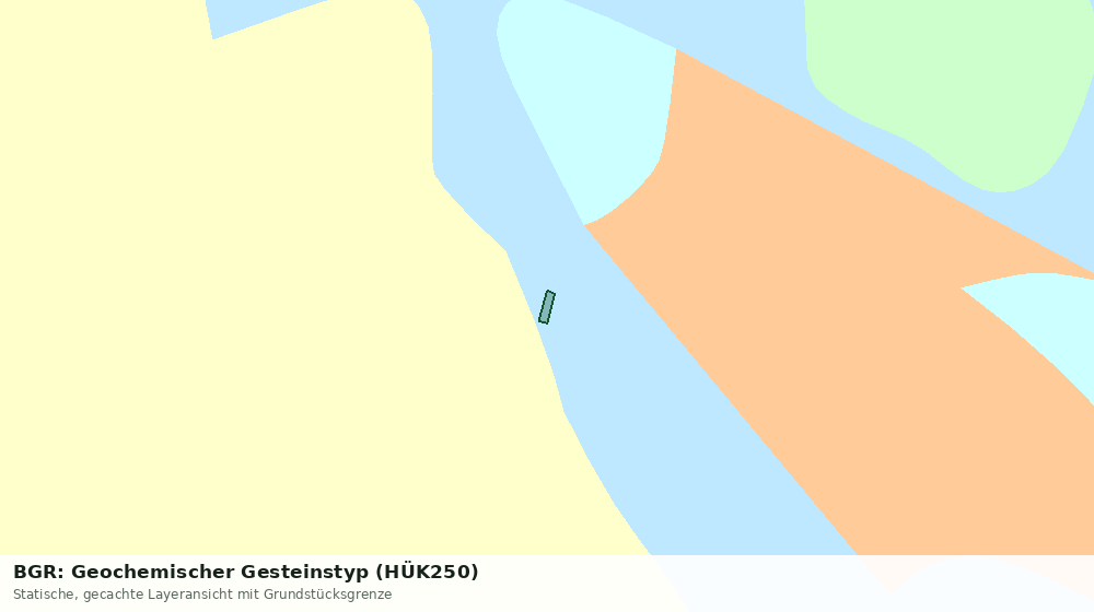 Statische Kartenansicht: BGR: Geochemischer Gesteinstyp (HÜK250)