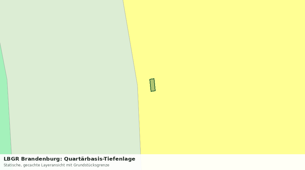 Statische Kartenansicht: LBGR Brandenburg: Quartärbasis-Tiefenlage