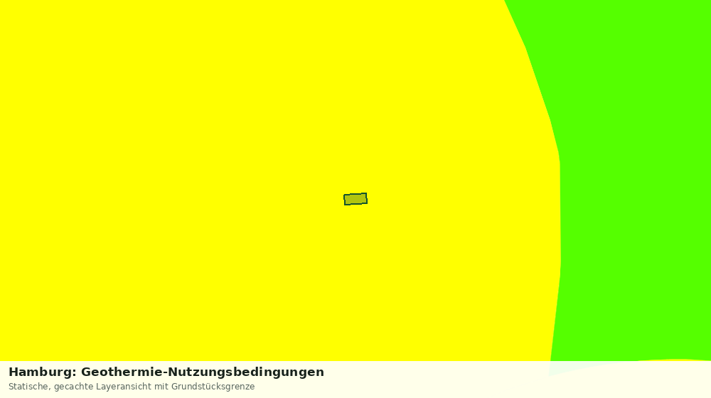 Statische Kartenansicht: Hamburg: Geothermie-Nutzungsbedingungen
