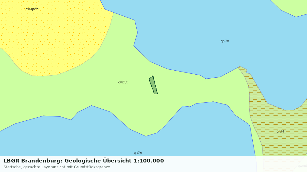 Statische Kartenansicht: LBGR Brandenburg: Geologische Übersicht 1:100.000