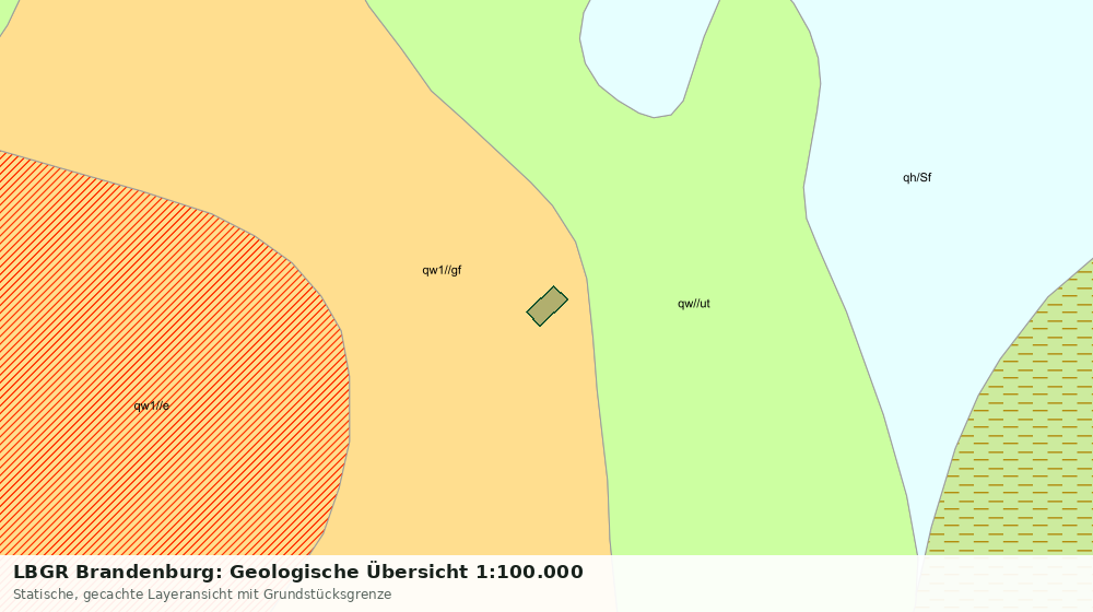 Statische Kartenansicht: LBGR Brandenburg: Geologische Übersicht 1:100.000