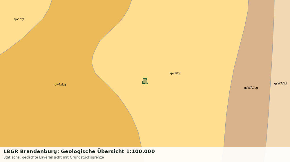 Statische Kartenansicht: LBGR Brandenburg: Geologische Übersicht 1:100.000