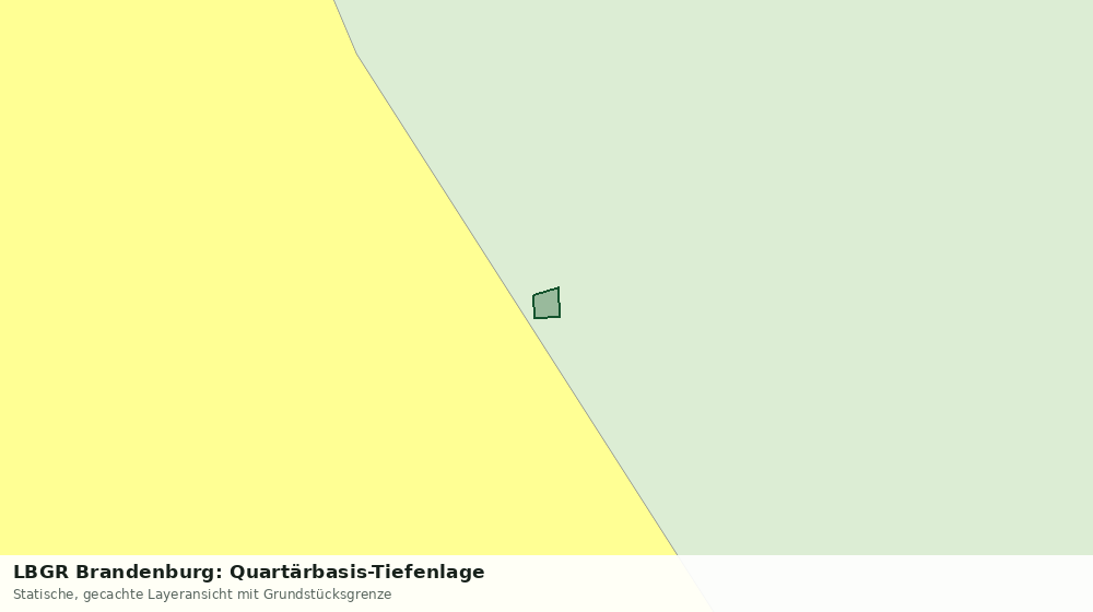 Statische Kartenansicht: LBGR Brandenburg: Quartärbasis-Tiefenlage