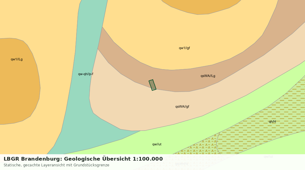 Statische Kartenansicht: LBGR Brandenburg: Geologische Übersicht 1:100.000