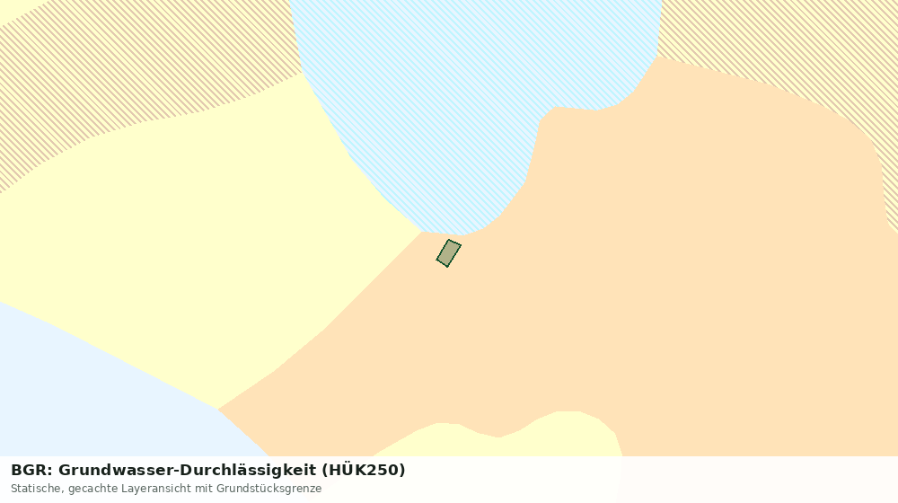 Statische Kartenansicht: BGR: Grundwasser-Durchlässigkeit (HÜK250)