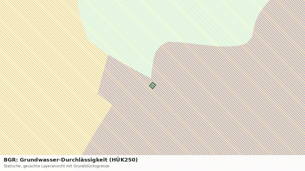 Statische Kartenansicht: BGR: Grundwasser-Durchlässigkeit (HÜK250)
