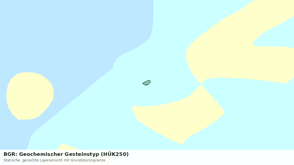 Statische Kartenansicht: BGR: Geochemischer Gesteinstyp (HÜK250)