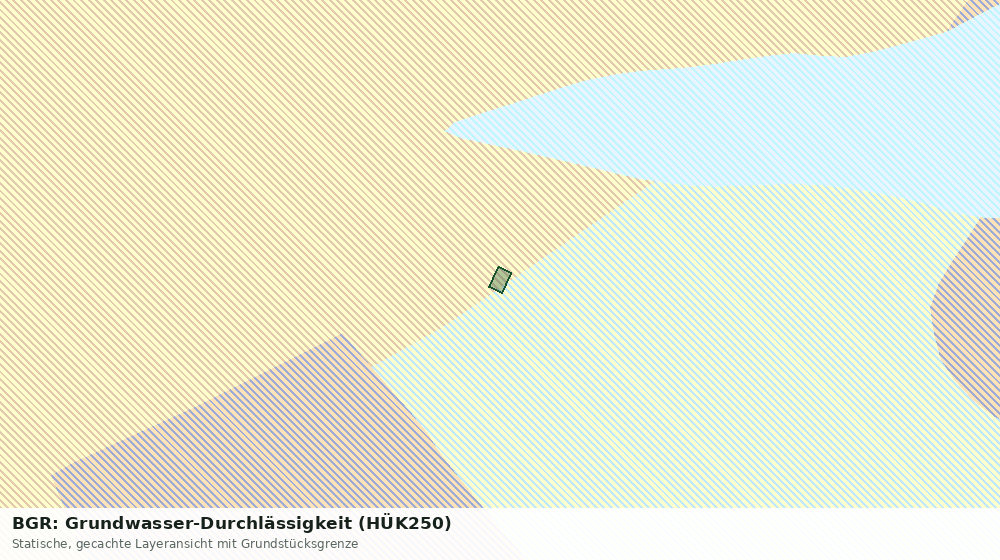 Statische Kartenansicht: BGR: Grundwasser-Durchlässigkeit (HÜK250)