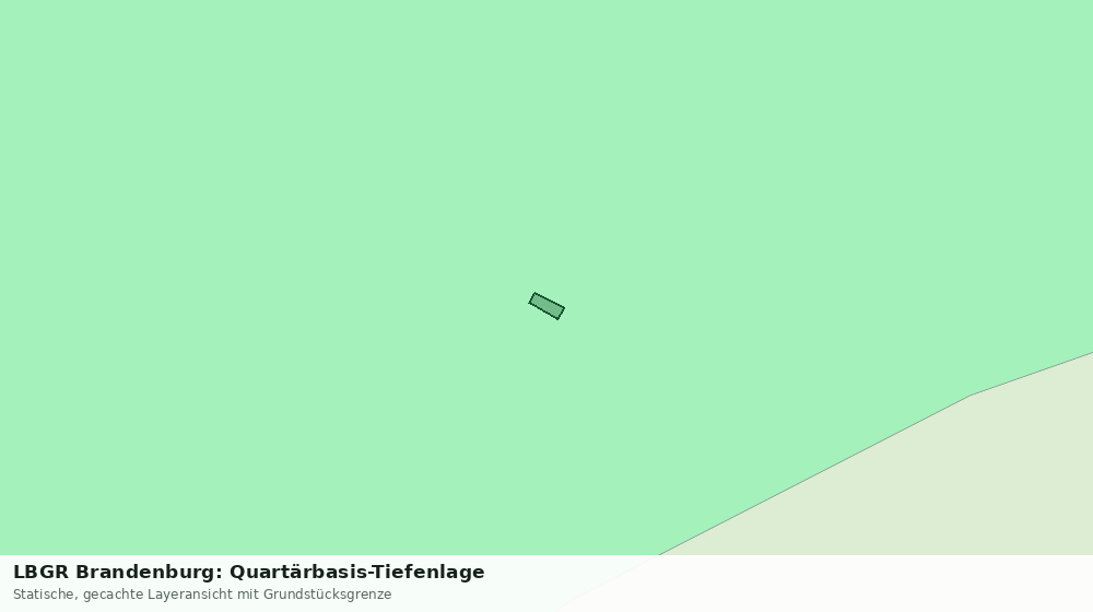 Statische Kartenansicht: LBGR Brandenburg: Quartärbasis-Tiefenlage