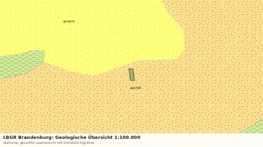 Statische Kartenansicht: LBGR Brandenburg: Geologische Übersicht 1:100.000
