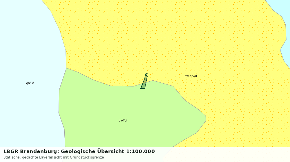 Statische Kartenansicht: LBGR Brandenburg: Geologische Übersicht 1:100.000