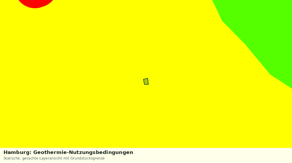 Statische Kartenansicht: Hamburg: Geothermie-Nutzungsbedingungen