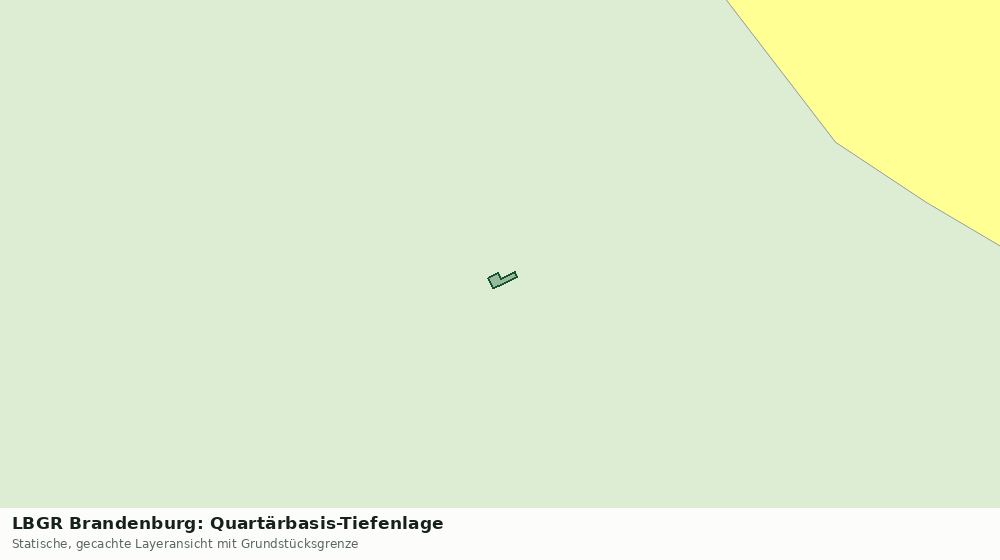 Statische Kartenansicht: LBGR Brandenburg: Quartärbasis-Tiefenlage