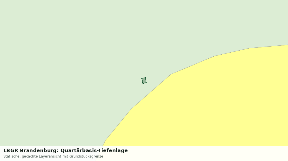 Statische Kartenansicht: LBGR Brandenburg: Quartärbasis-Tiefenlage